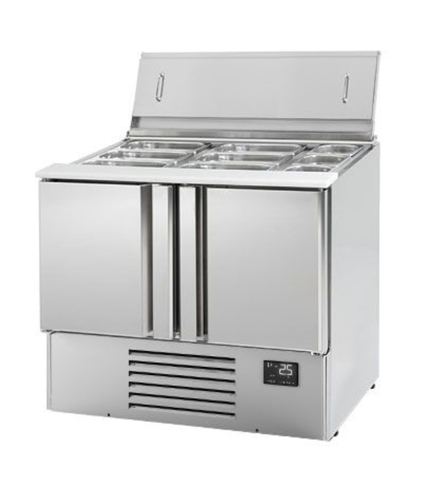 Saladette Gn 0 97 X 0 7 M Mit 4 Schubladen 1 2 1 3