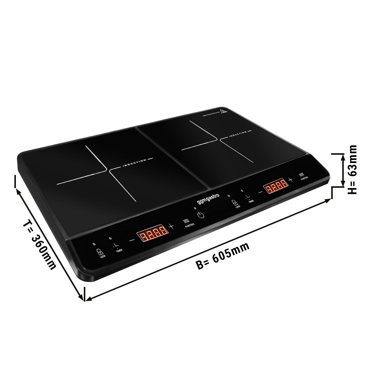 Table De Cuisson Induction FAURE CMP6086X – 4 Plaques, Grise, à Poser, Occasion