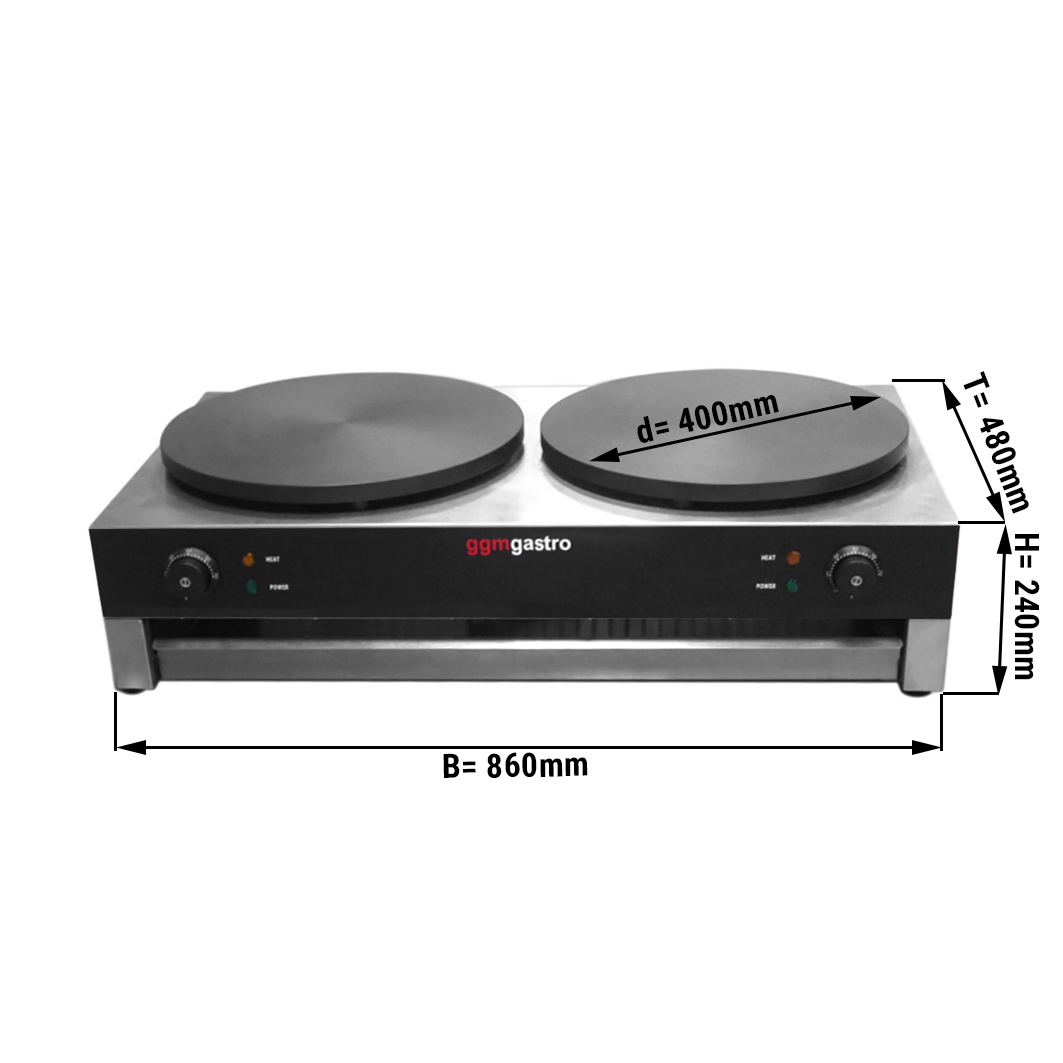 AEWHALE Plancha Électrique Double Foyer 2000W – 2 Plaques Amovibles Anti-Adhésives, Écran LCD Tactile, Cuisson & Grill Parfait